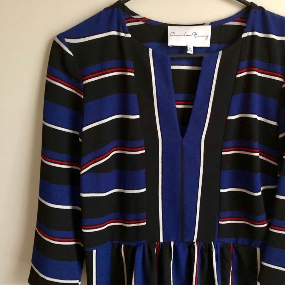 Charles Henry Striped Dress